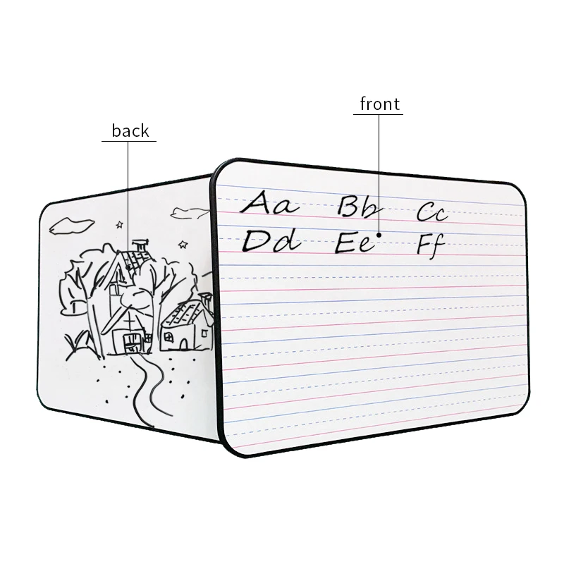 3101Amazon hot sale customized whiteboard four line three Plastic Frame dry erase lapboard