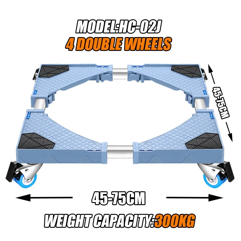 washing machine base with wheels