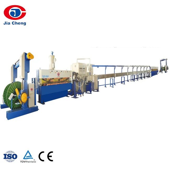 JIACHENG PVC insulation material fiber optic cable wire extrusion complete production line manufacturing equipment
