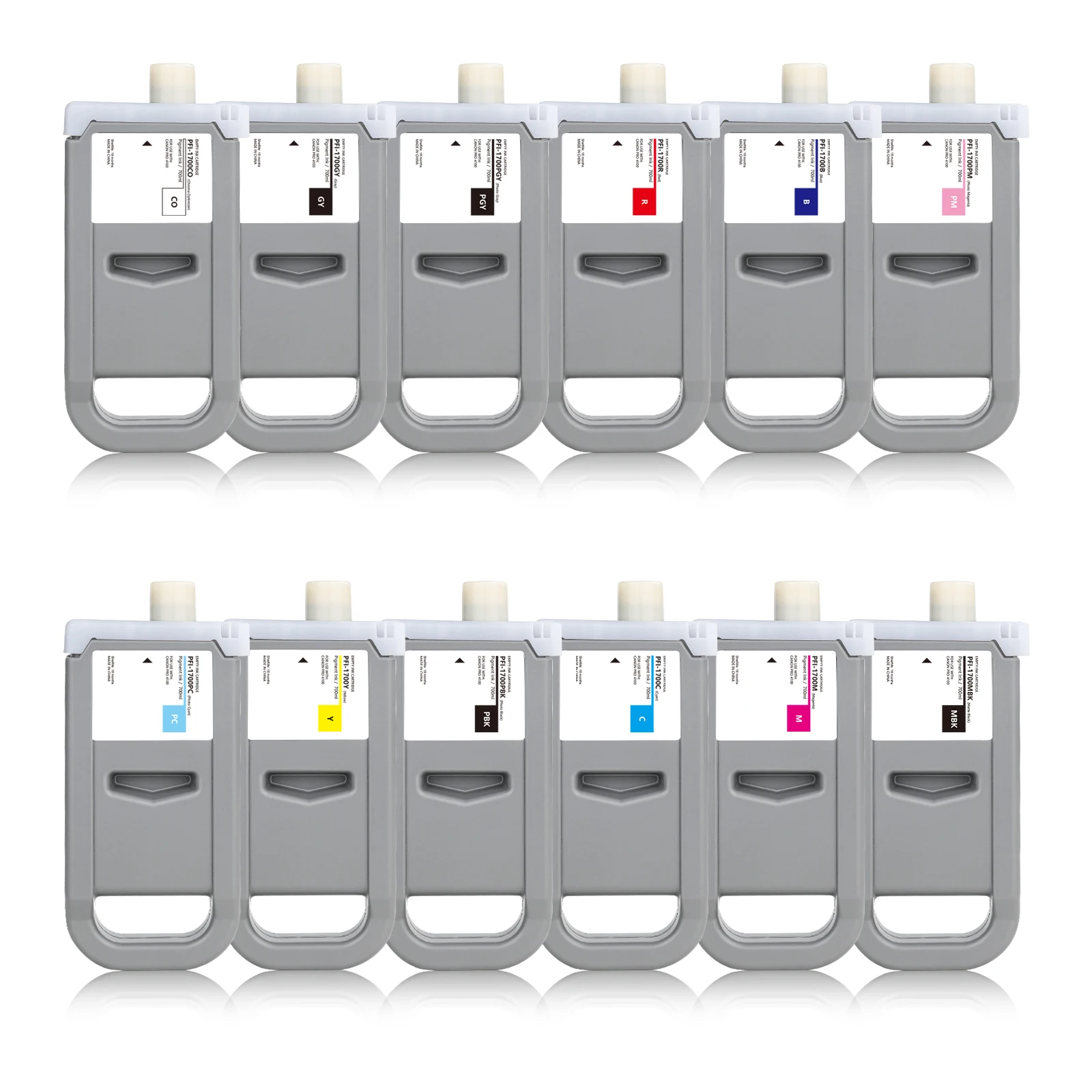 PFI1700 PFI-1700 PFI 1700 совместимый чернильный картридж с пигментными чернилами чипом для Canon PRO 2000 4000 6000 принтер