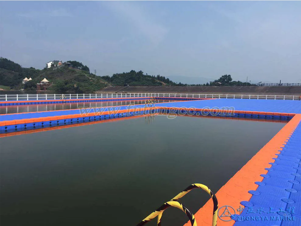swimming pool HDPE floating pontoon cube float dock bridge platform easy installed