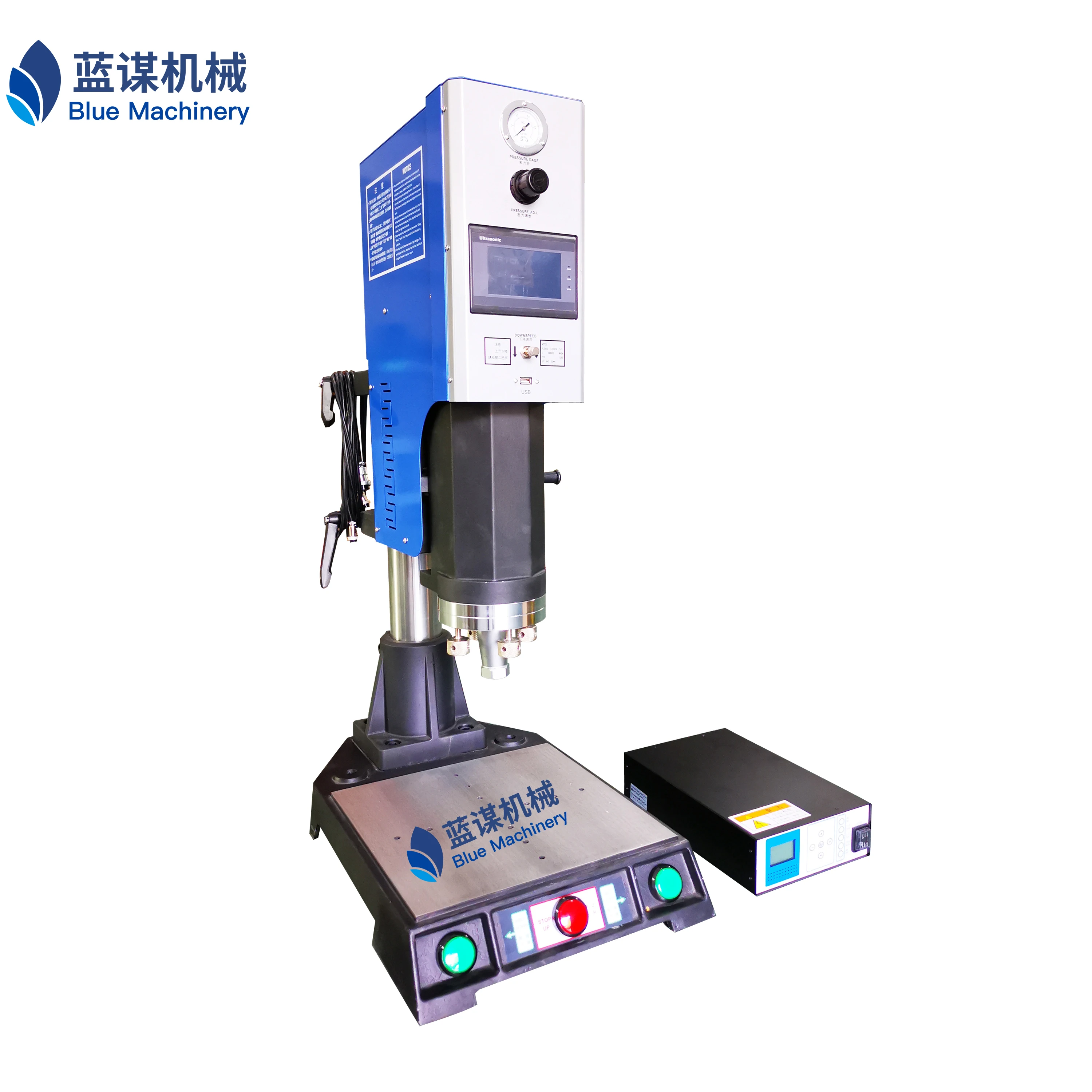 Specialized High-Power 15KHZ 2600W Automatic Ultrasonic Welding Equipment for ABS LED Lighter Cover Assembly  Customized mold