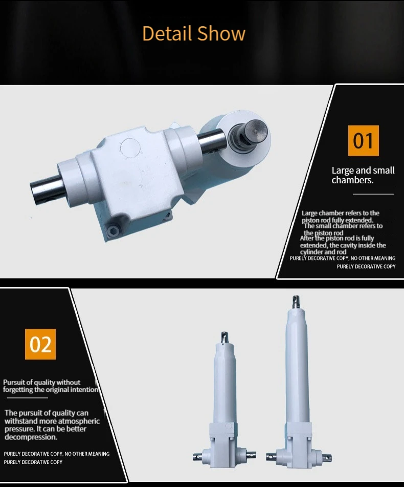 HYDRAULIC CYLINDER (ACTUATOR) FOR MEDICAL BED