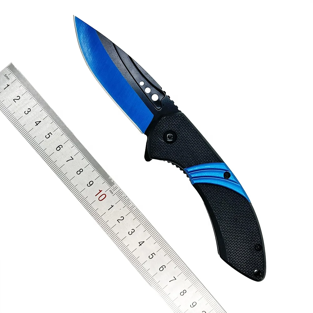 high quality custom folding pocket knife with aluminum handle knives folded stainless steel relief