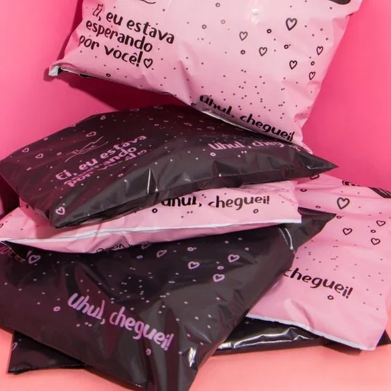 Self Seal Adhesive Pink Poly Mailing Carrier Bags Waterproof Tear Proof Postage Postal Envelopes Large Shipping Mailer Bags