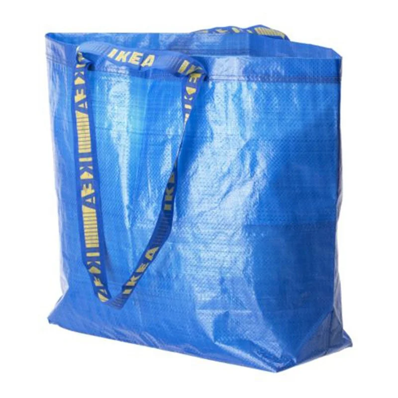Custom Large Capacity Heavy Duty Polypropylene PP Woven Moving Storage Bags With Double Handles Waterproof Durable Shopping Bag