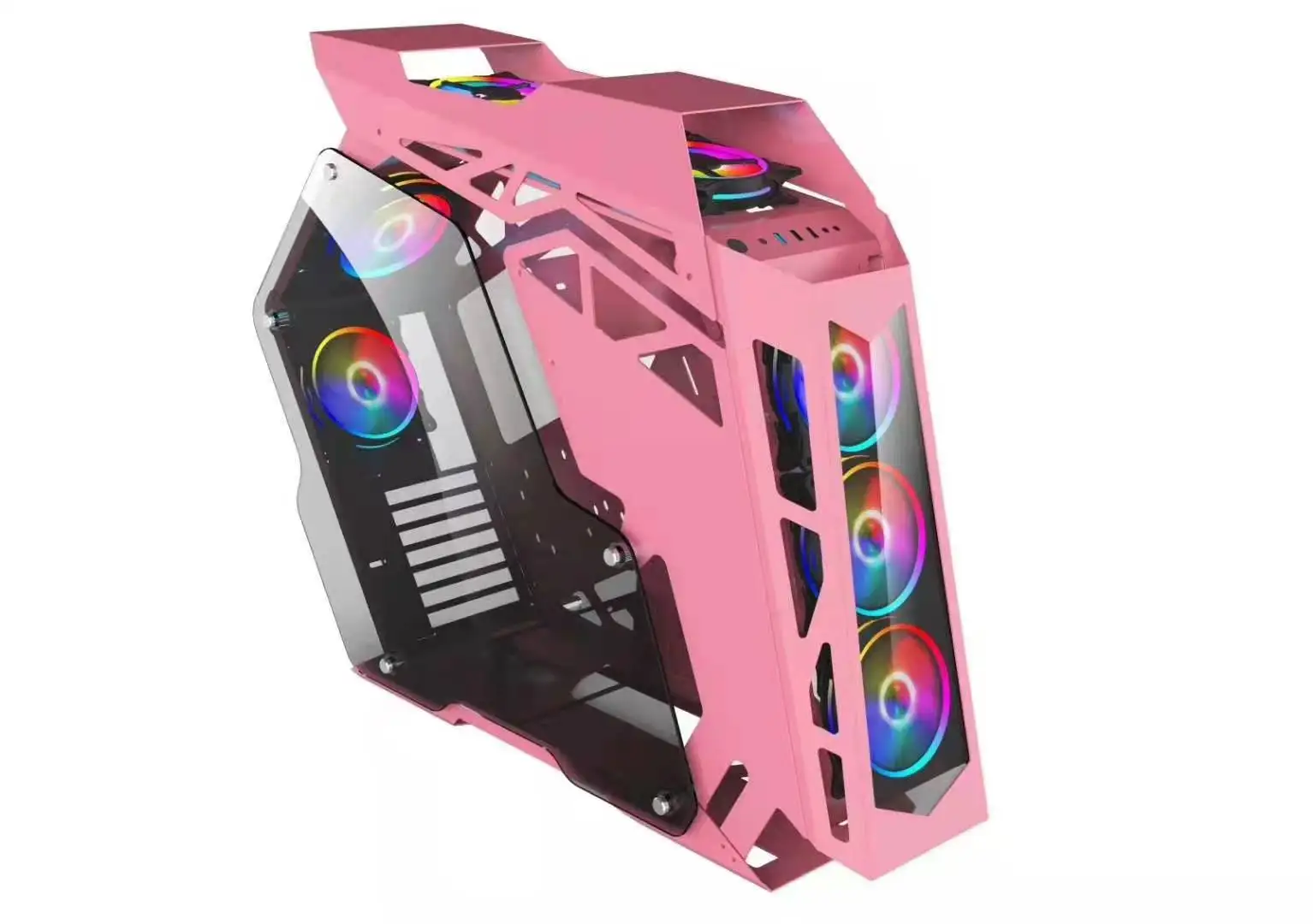  Закаленное стекло для бара E-sport Интернет-кафе с цветовой моделью RGB свет игровая компьютерный корпус блок питания ATX M-ATX игра