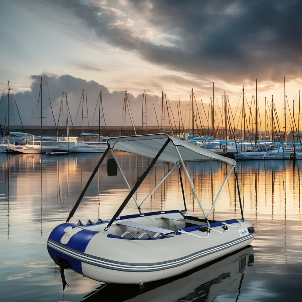 3.6m Portable PVC Inflatable Rowing Boat for Outdoor Entertainment Folding Fish inflatable boat