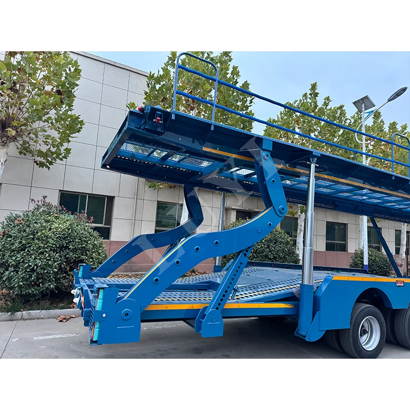 Luyi 3 Axles 8 Car 10 Car Carrier Trailer Double Deck Good Quality OTTC Certification Transport Car Truck Trailers Customizable