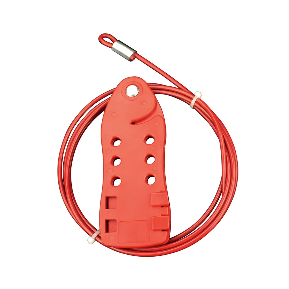Fish-Shaped Loto Adjustable Universal Loto Cable Locks Insulation Safety Lockout Cable