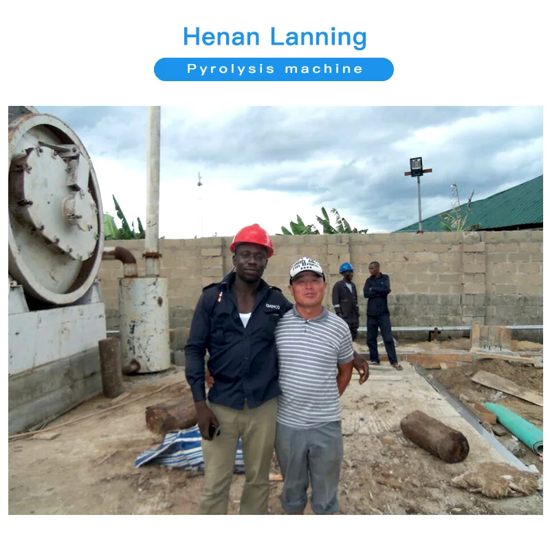 
LanNing factory price 20T tire recycling pyrolysis plant 