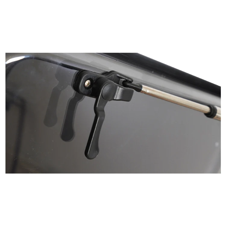 RV Caravan Motorhome Top Hinged Window External Push Window 450*500 mm Fit for Wall Thickness 25-60 mm RV Window