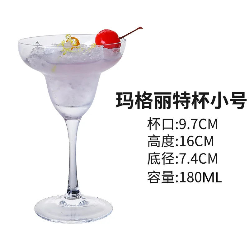 Unique Crystal Stemmed Glassware Set Tall Martini Margarita Mixing Colored large cocktail glasses