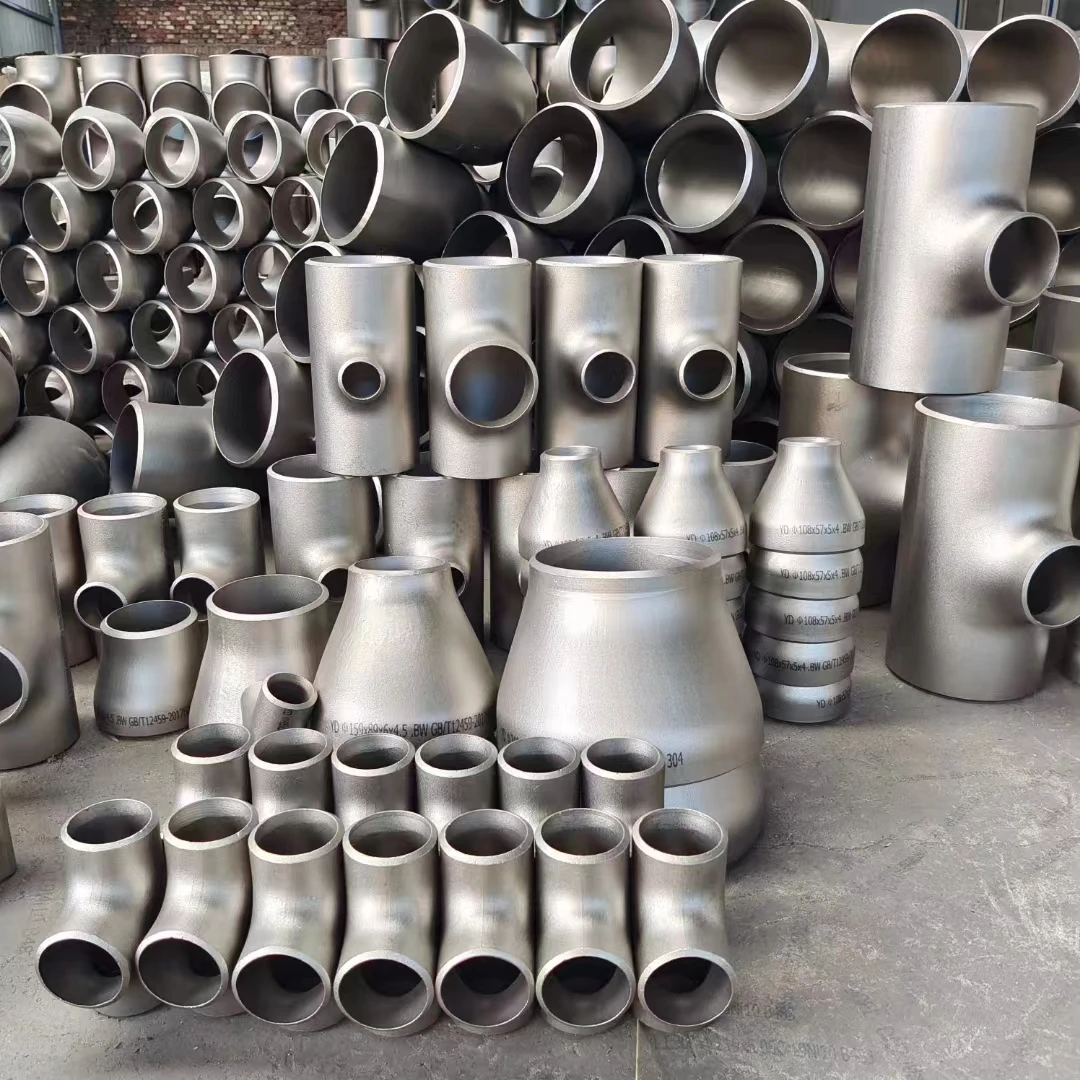 Carbon steel welded tee seamless stamping 20# equal diameter reduced tee butt welding pipe connection positive tee