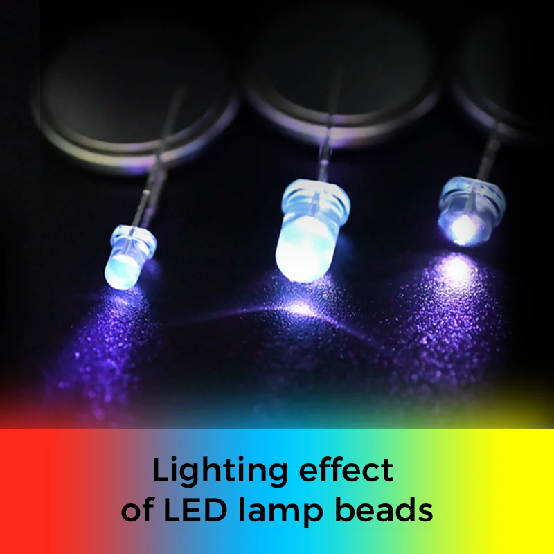 Hipower Free Sample Factory production best selling free samples super bright 8mm round led diode customized color