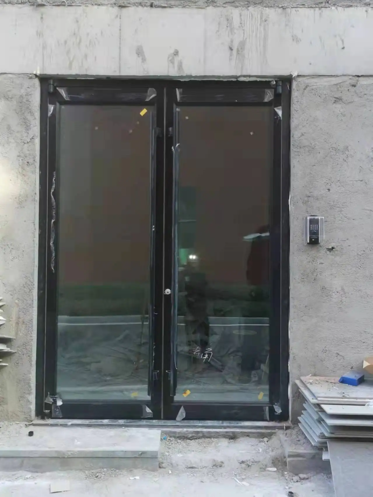 kitchen cabinet aluminum frame glass door