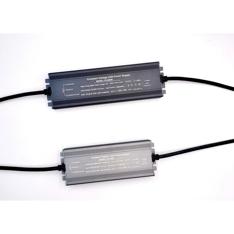 Constant Voltage Driver AC110/220V To DC12V/24V Waterproof IP67 Led Power Supply For Led Strip
