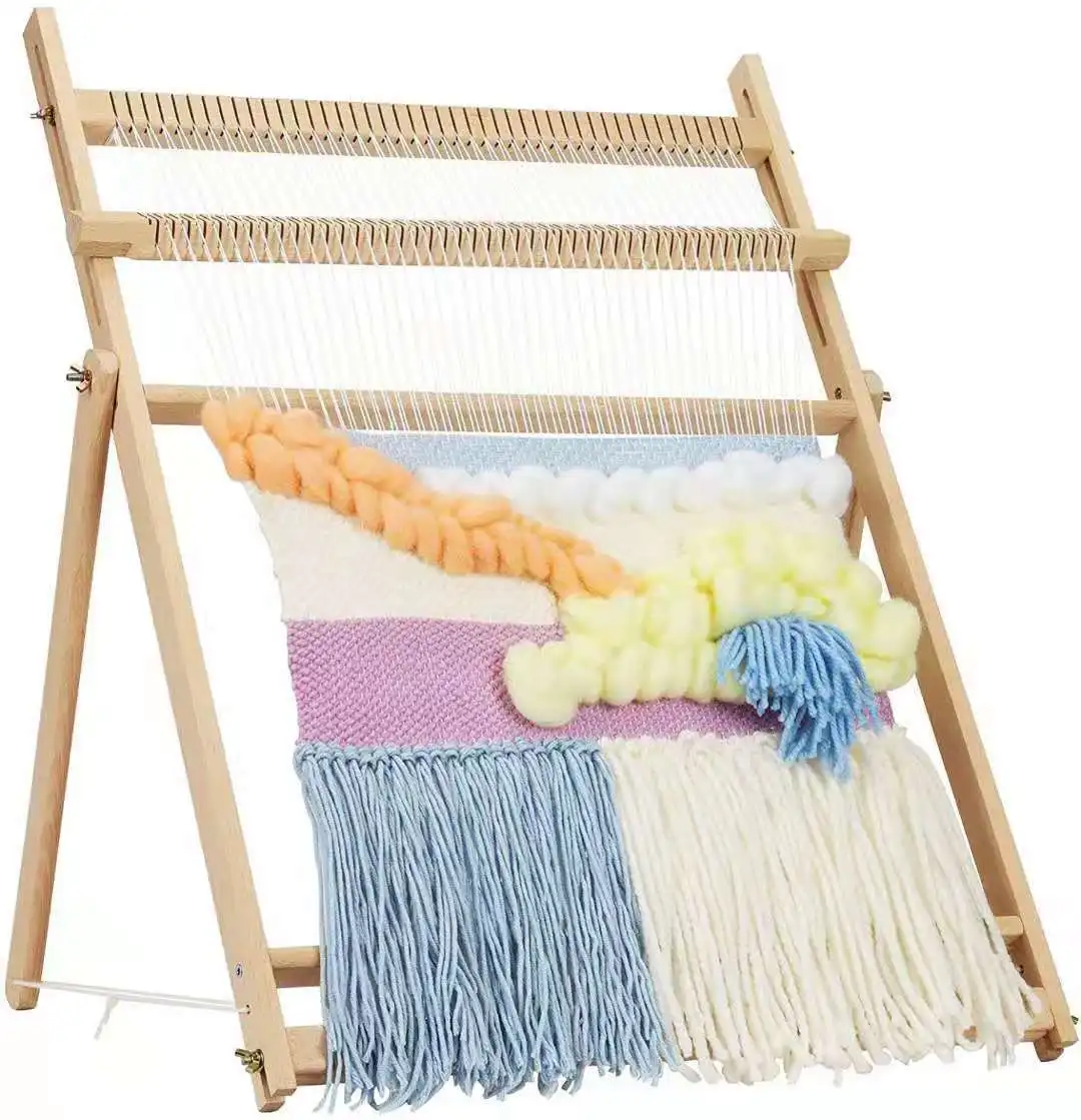 Hoye Crafts Weaving Loom Kit Wooden Multi-Craft Weaving Loom Toy DIY Hand Knitting Weaving Machine