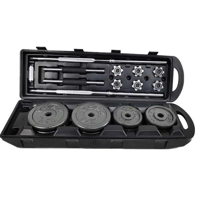 Настраиваемая безопасная Тяжелая атлетика для дома, оборудование для спортзала, штанга в коробке до 50 кг, набор гантелей, 15 кг, 20 кг, 30 кг