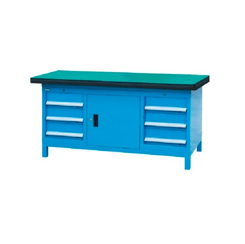 OEM Custom Steel Metal Iron Optional desktop ESD Industrial Factory Workbench with drawer parts hang on board