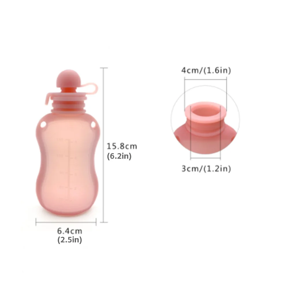 Wholesale Customized Silicone Baby Bottle Pacifier Newborn Feeding Eco-Friendly Design Baby Bottle Essential Supply
