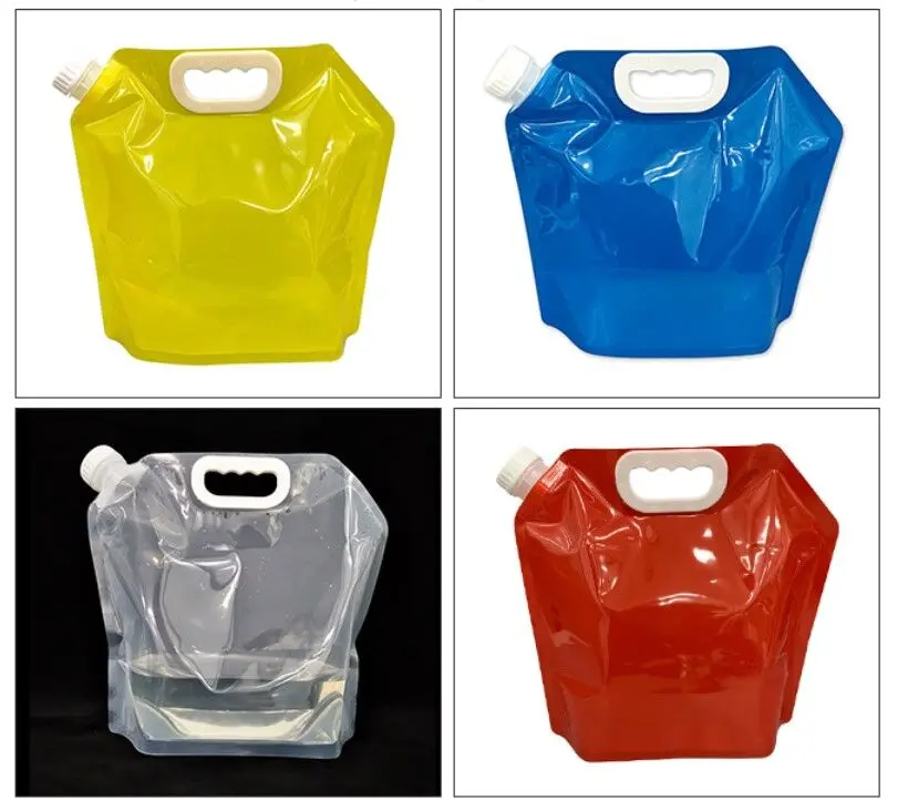 5l/liter bpa free bicycle plastic sports disposable portable foldable pet packaged drinking water bottle flat with oem logo