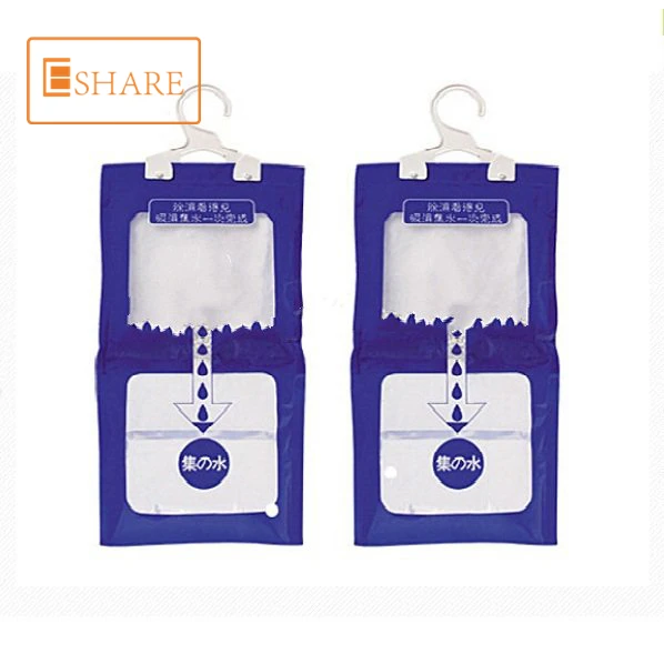 High quality hanging 220g calcium chloride moisture absorber dehumidifier desiccant bag for wardrobe