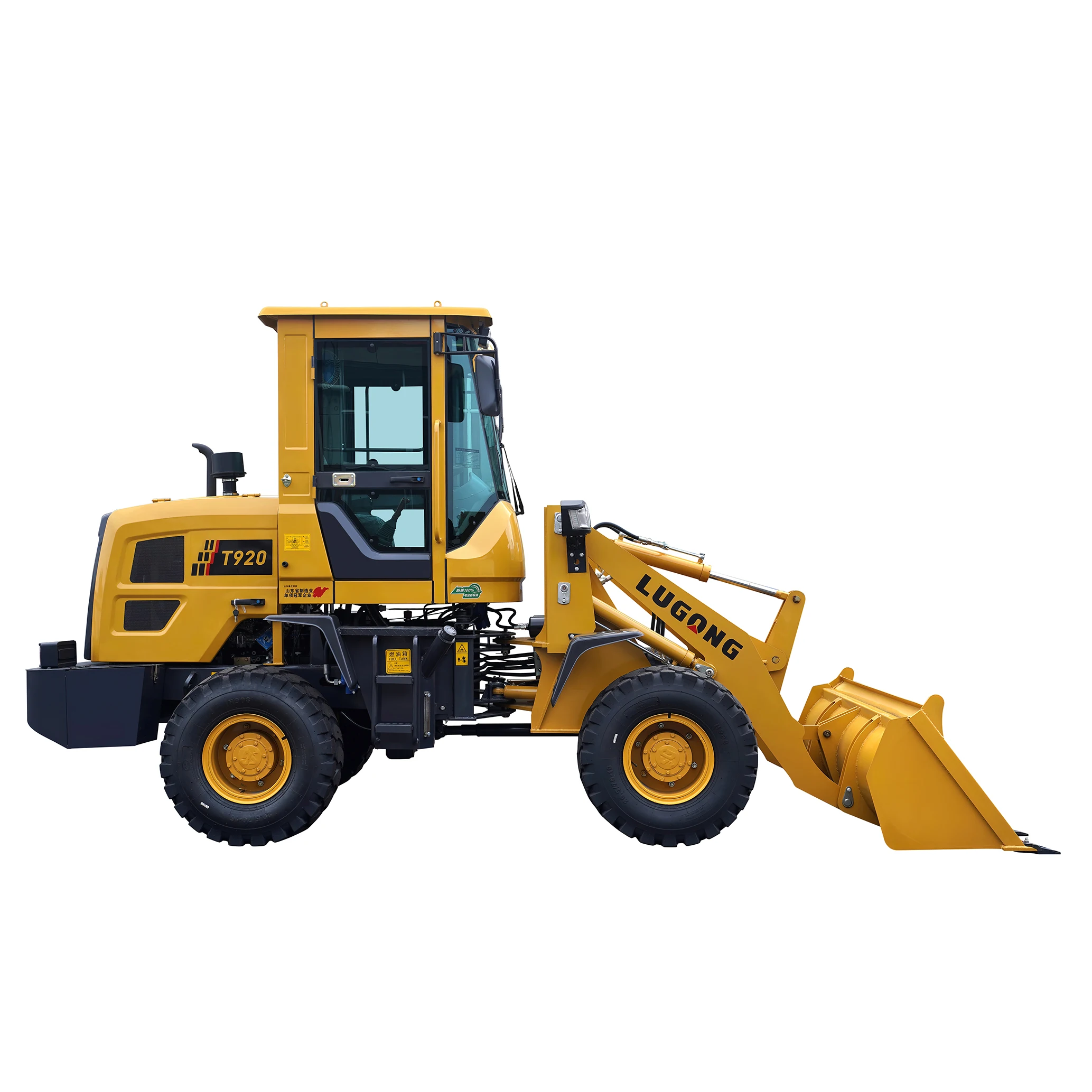 Lugong T920 Китай 1 2 тонная ферма маленькое фронтальное строительное оборудование микроколесный