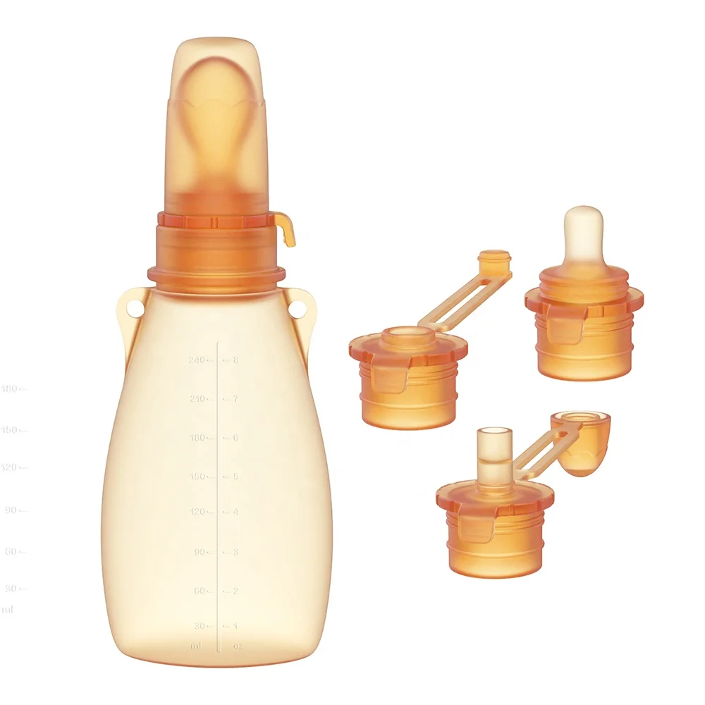 3 In 1 Manufacturer Reusable Eco-friendly Folding Collector 240ml Leak Proof Seal Silicone Breast Milk Storage Bags