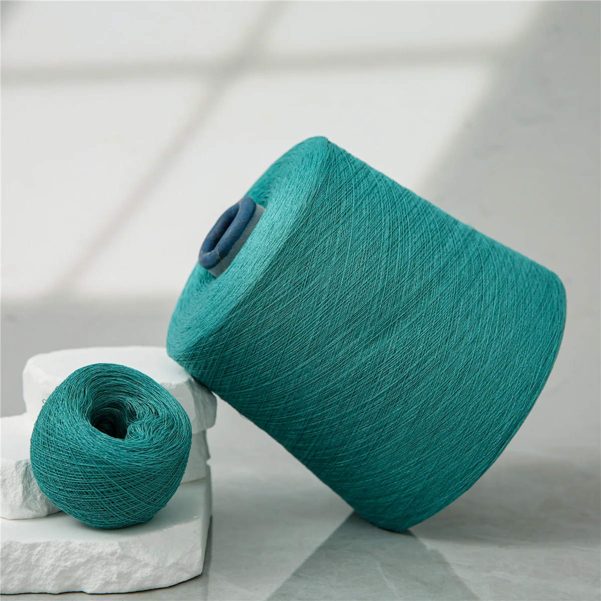 Xinglin popular High twist flax like 24S/1 89%Viscose 11%Nylon  Yarn for knitting machine cool yarn for summer and spring