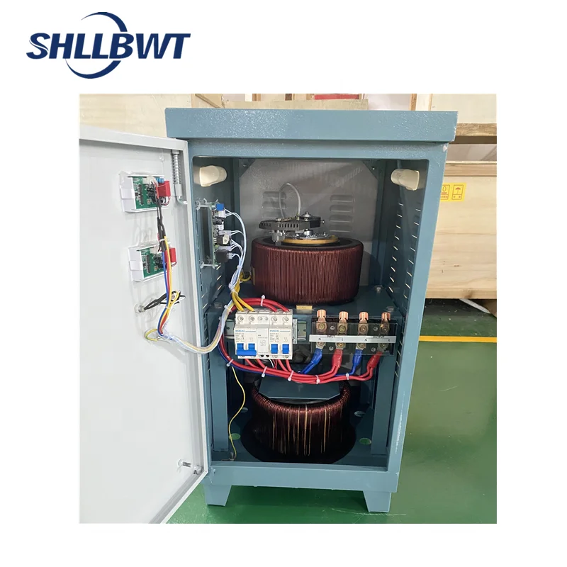 AC current automatic electric voltage stabilizer SVC TND series servo stabilizer 15kva price