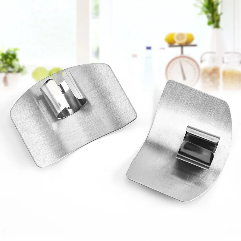 Stainless Steel Finger Guard Finger Hand Cutting Protector Knife Cut Finger Protection Tool Kitchen Knives & Accessories