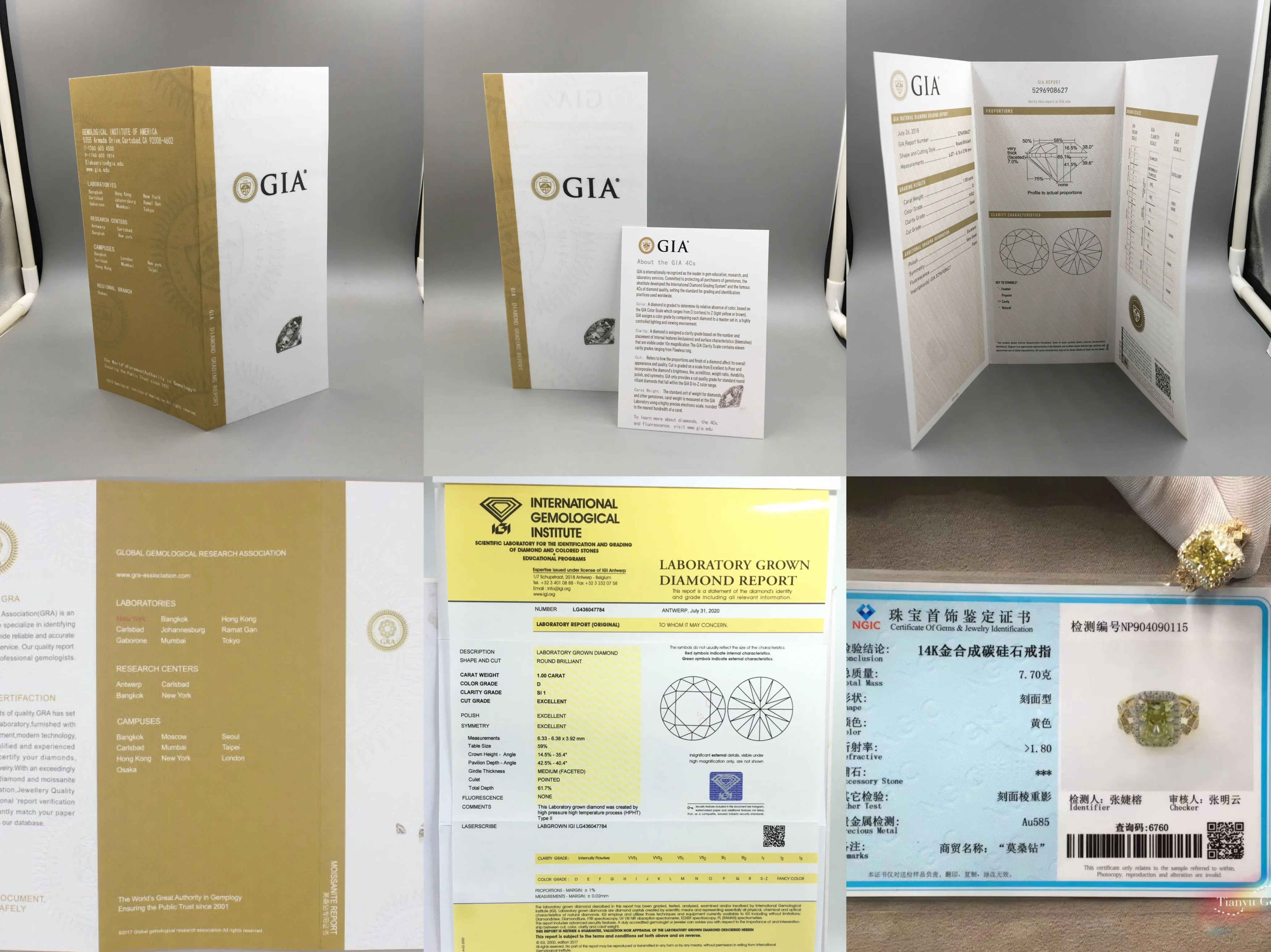 fba amazon IGI Certificate 14k white gold 1.24 carat cvd lab grown diamond jewelry engagement rings for women_24