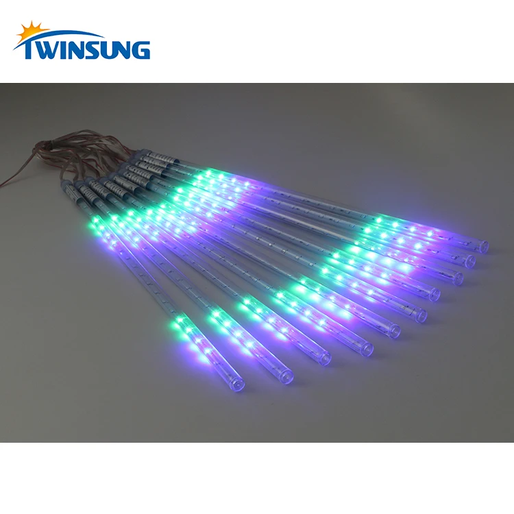 
Wholesale outdoor 50cm rain drop light led rain drop tube led rgb meteor tube light 