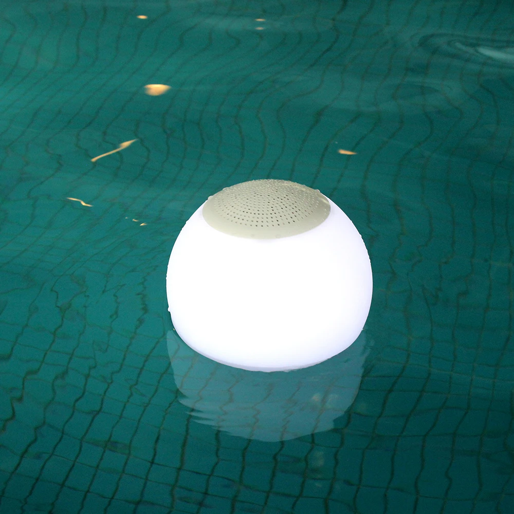 Custom Portable Garden Wireless Rechargeable Lighted Swimming Pool Balls Color Changing Glowing Led Bluetooth Speaker Ball Light