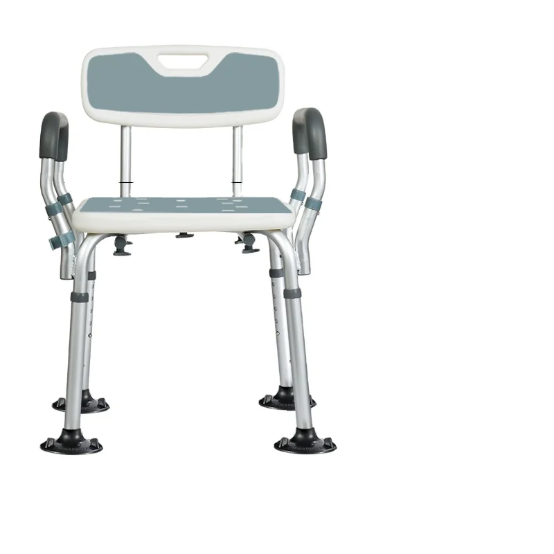 Special Shower Chair Elderly Disabled Folding Non-slip Reinforced Household Bathroom Shower Stool Bathing Chair Potty Chair