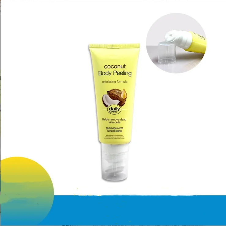 100ml silicone brush head facial cleanser hose package cleansing and exfoliating gel hose cosmetics