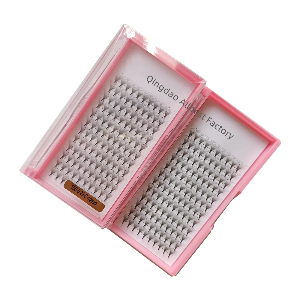 Wholesale price qingdao eyelashes own brand lashes 2D 3D 4D 5D 6DJ B C D premade fans 0.07 0.10 0.15 premade eyelash extensions