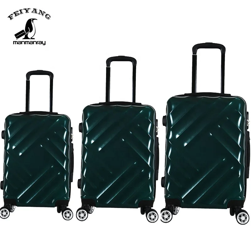 
ABS custom cabin trolley hard shell suitcases carry-on travelling bags luggage sets 