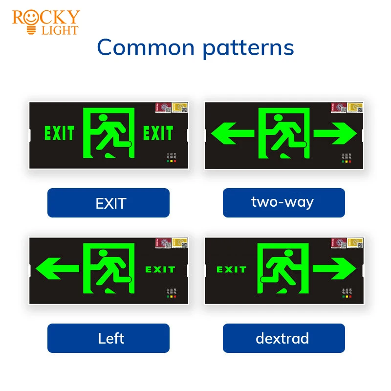 Fire emergency sign light evacuation light LED arrow emergency exit light floor sign