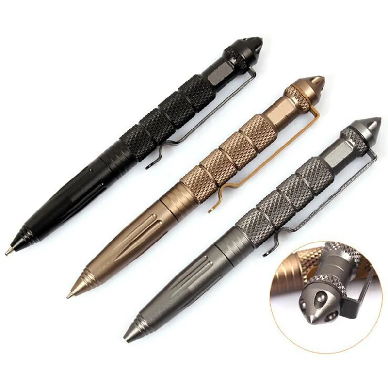 Outdoor multi-functional self-defense tool Tungsten steel tip tactical pen, broken window, survival signature defense pen
