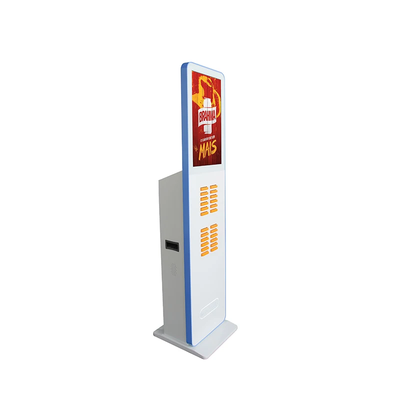 Shared Power Bank Rental Station with LCD Screen 24 Slot Advertising Power Bank Vending Machine  Power Bank Sharing Business