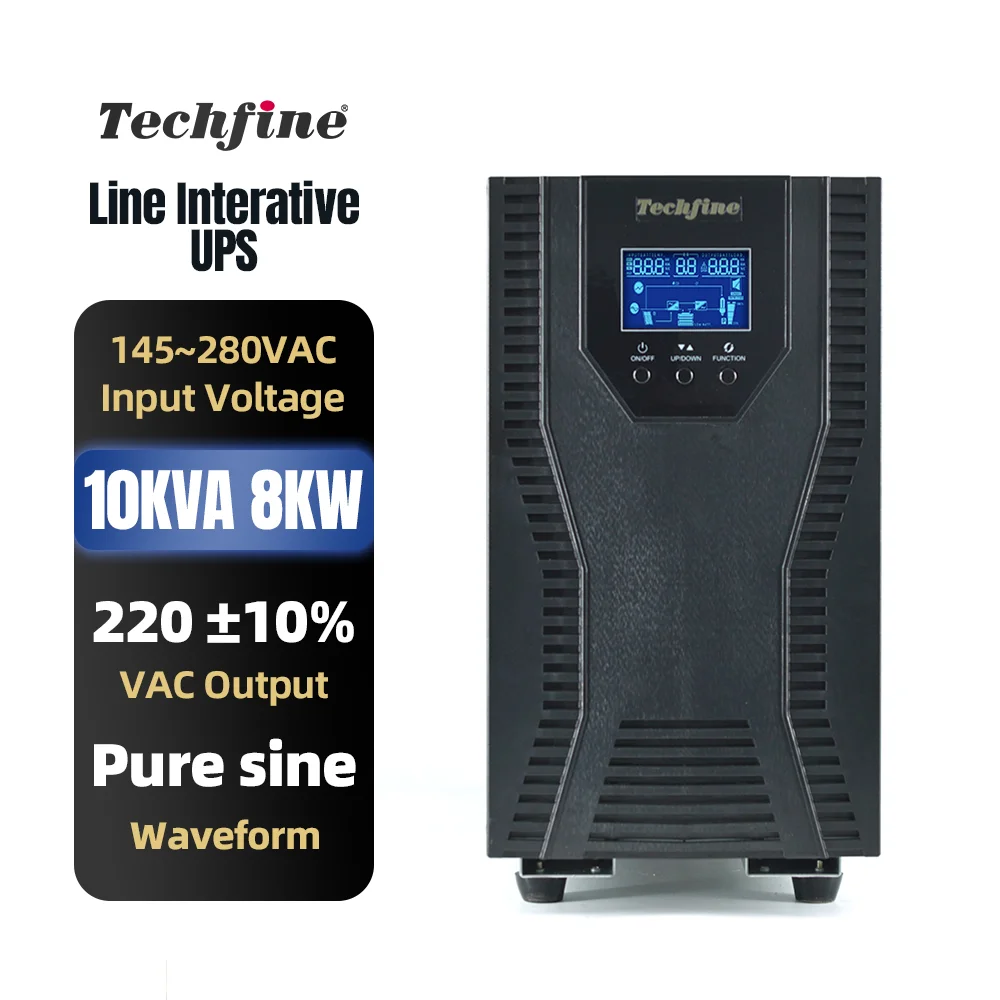 Line-interactive UPS 10kVA 8000w MEDICAL/Office/Workshop Backup Universal Socket custom backup UPS 10000va