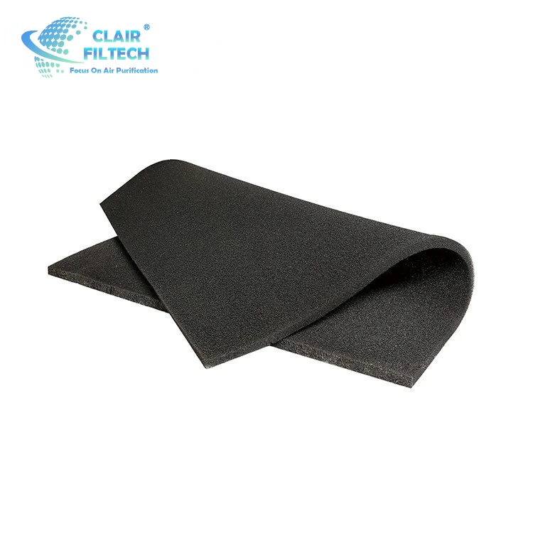Water Purification Fiber Filter Media Air Carbon Filter For Carbon Filter Foam