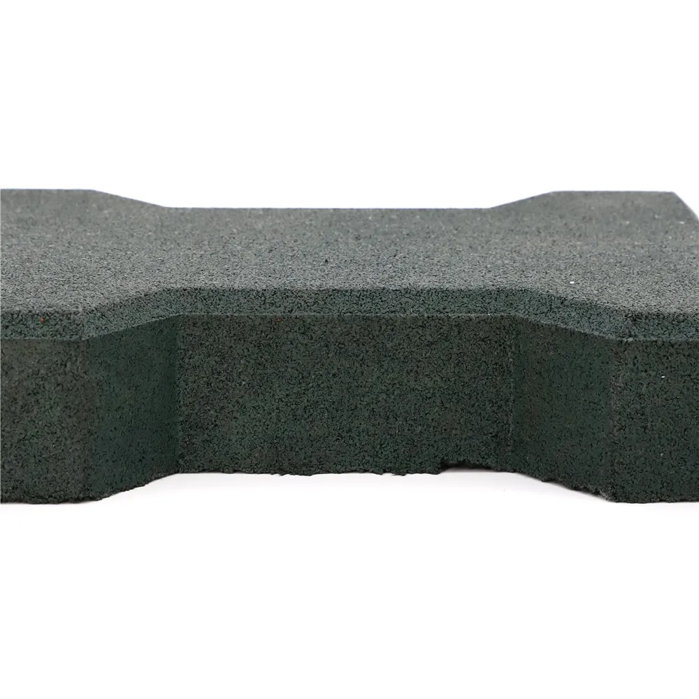 23mm Driveway Outdoor Dog Bone Rubber Tile Pavers