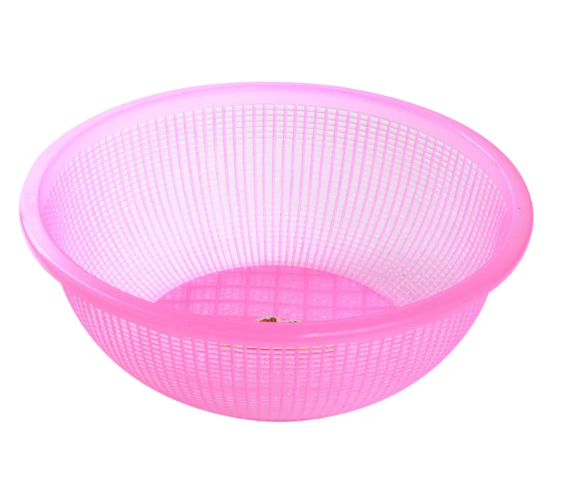 Kitchen Utensil Eco-Friendly PP Fruit strainer plastic sieve Multi-Functional Plastic Fruit Mesh Basket Colander Strainer