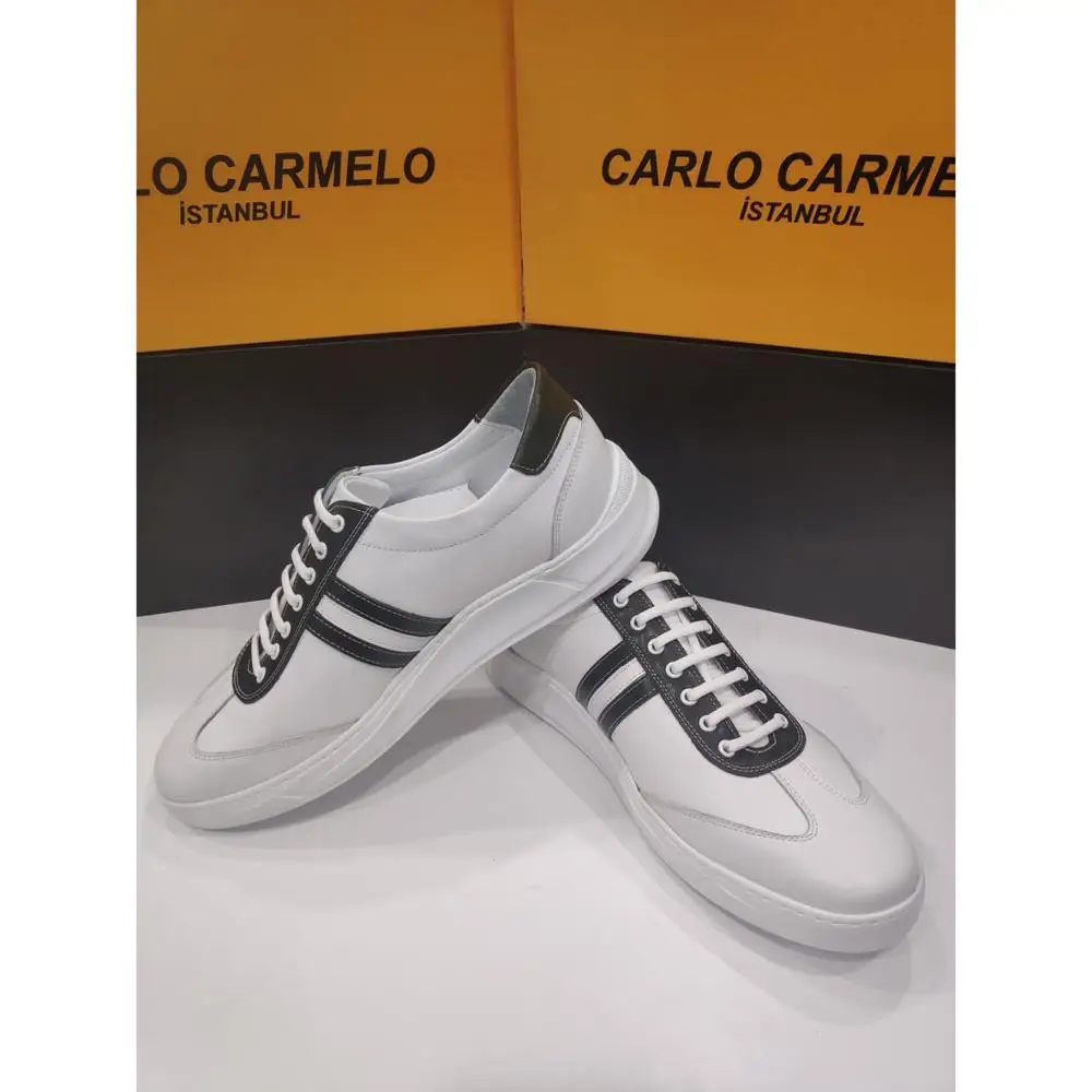 Luxury fashion sneakers cool big size first black men leather shoes Turkey