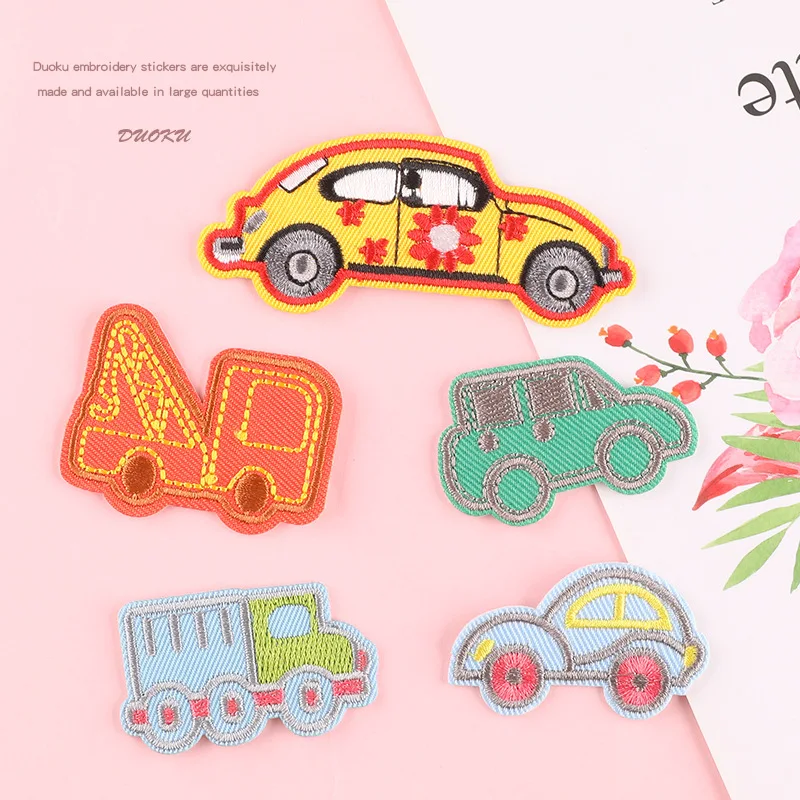 B-029 Custom Baby Clothes Applique Personalised Iron On Number Patch White 3D Embroidery Badges Patches