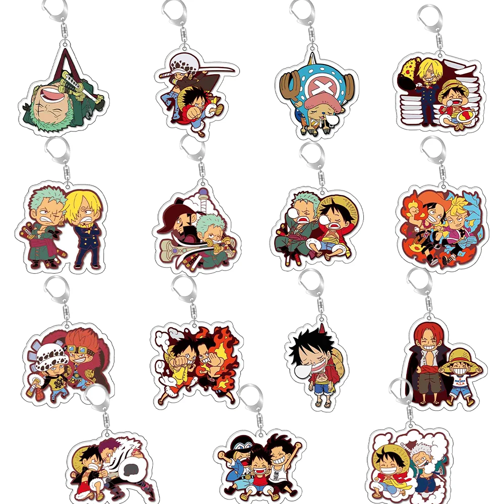 Цепочка для ключей из аниме Kaido Luffy Nami Sanji Ace Педро Чоппер Робин франки Брук Сабо отама козуки Hiyori