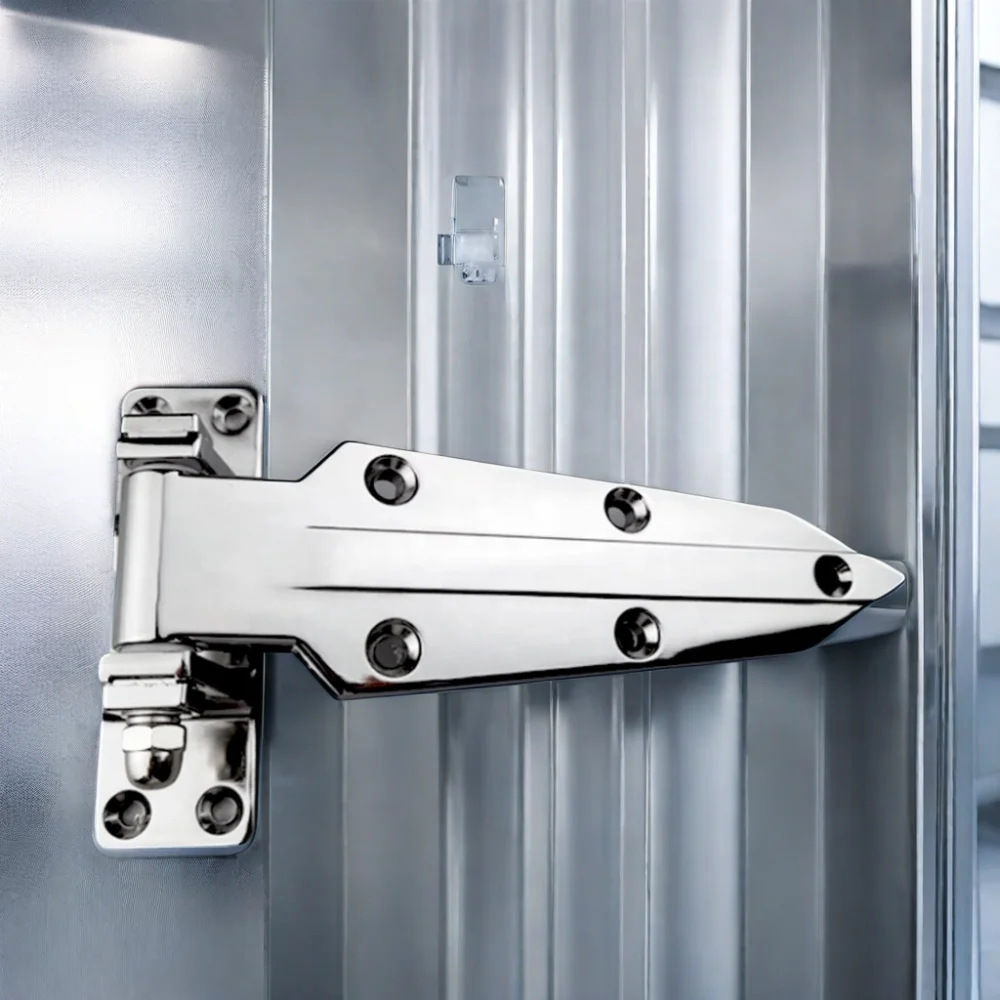 Adjustable 1460 Zinc Alloy Refrigerator Hinge Cold Storage Door Hinge with Industrial Design Polished Aluminum Material